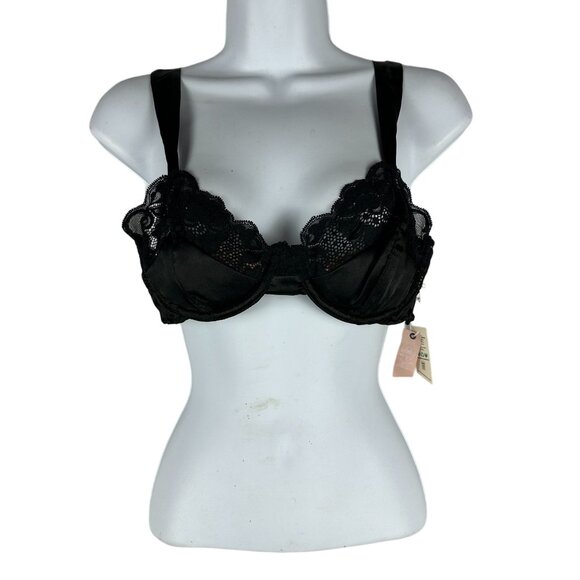 We Are HAH After Hours Bra Black Lace Underwire Adjustable Straps Size B 30-38 - Picture 1 of 5